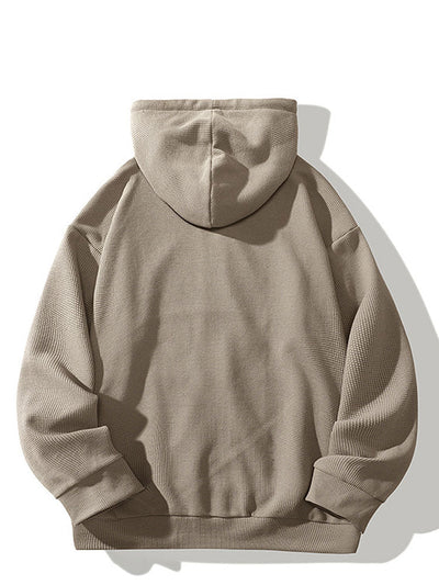 Gael | Relaxed Waffle Zip Hoodie