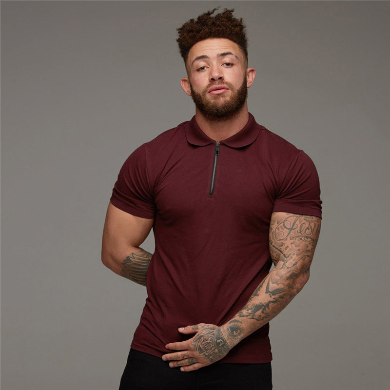 Jorge® | Men'S Zip-Up Polo Shirt
