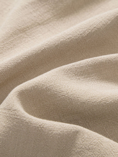 Maurice® | Linen And Rayon Blend Stand Collar Shirt