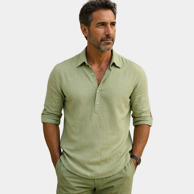 Lance® | Classic Cotton-Linen Shirt