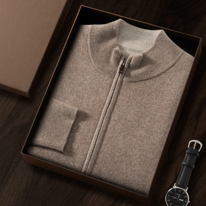 Vasco® | Premium Zipper Cashmere Cardigan