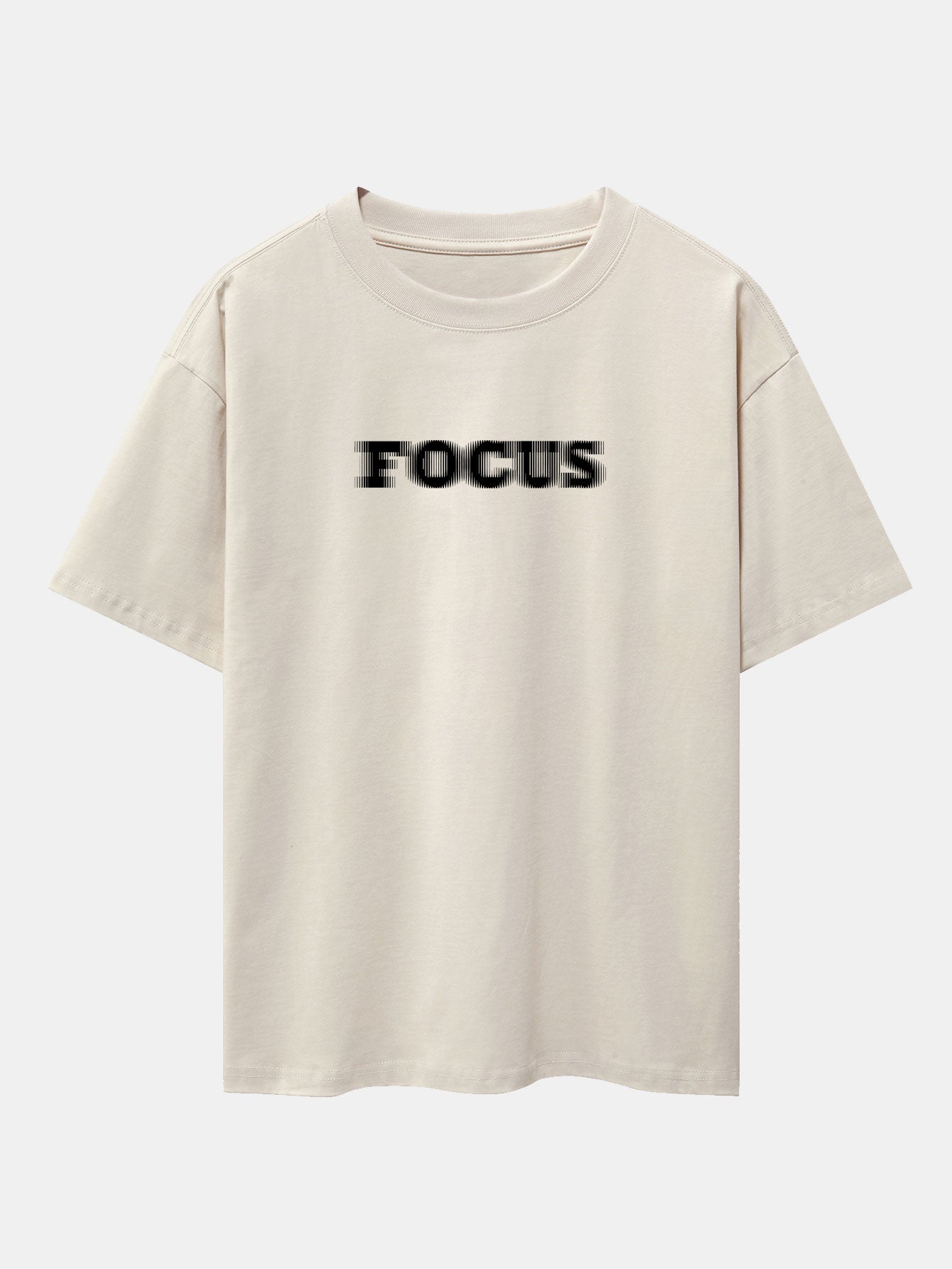 Wayne® | Vague Focus Print Drop Shoulder Oversize T-Shirt