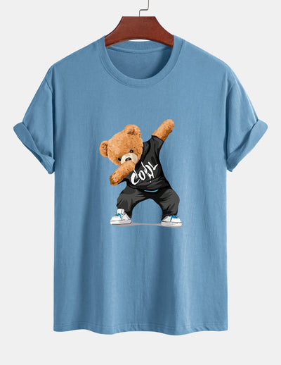 Guido® | Cool Bear Print Cotton T-Shirt