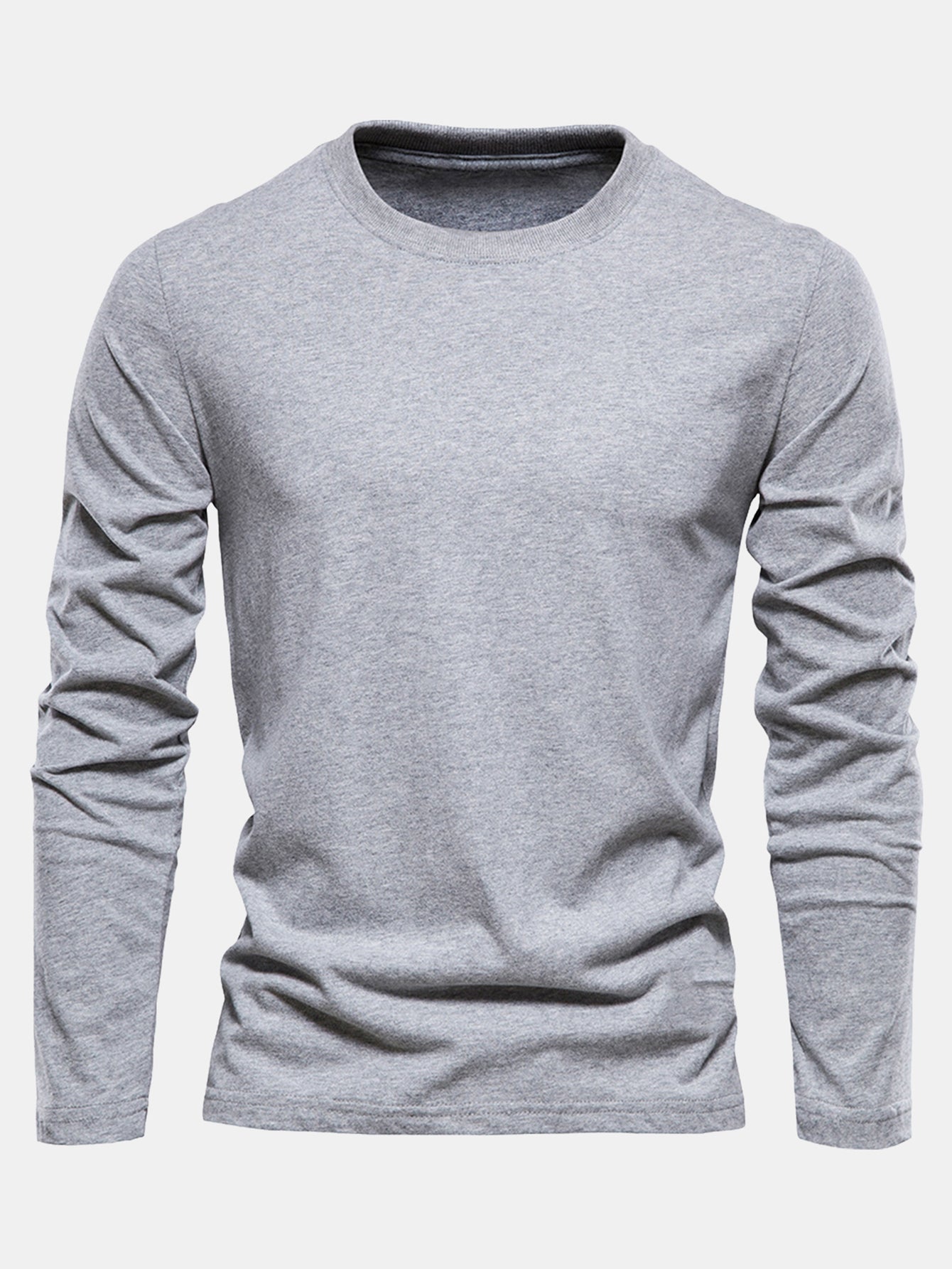 Macario® | Basic Long Sleeve Cotton T-Shirt