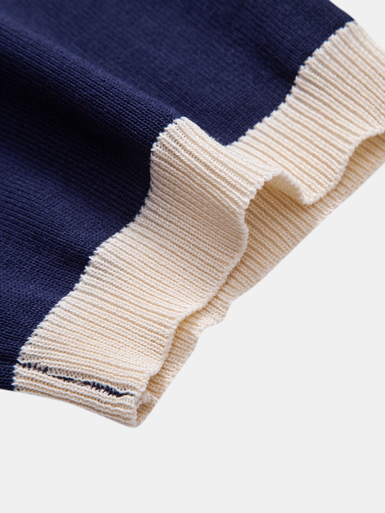 Michael | Striped Knitted Polo Shirt