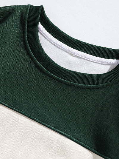 Arminius® | Relax Fit Color Block Crew Neck Sweatshirt