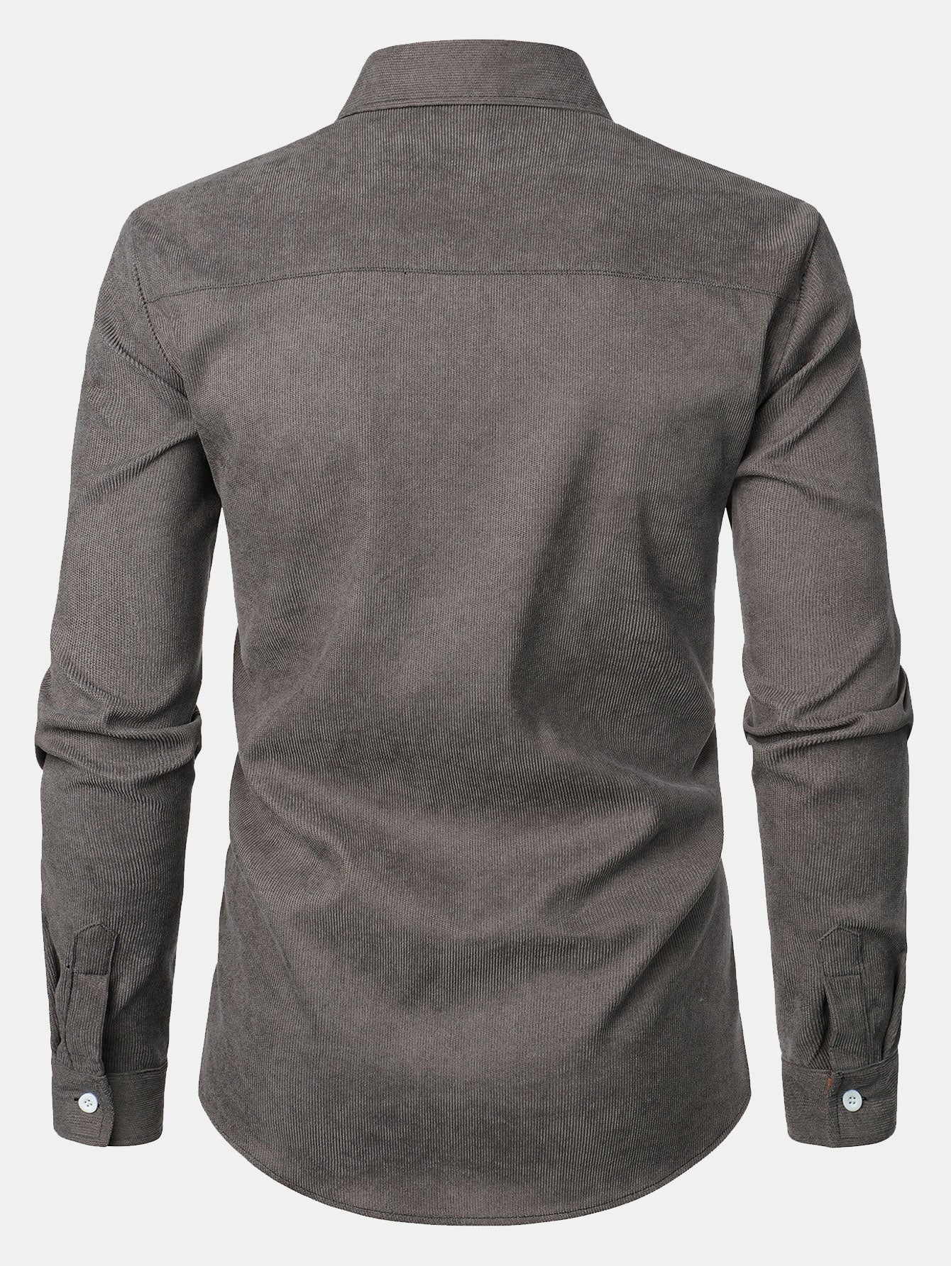 Felicio® | Corduroy Plaid Panel Button Up Shirt