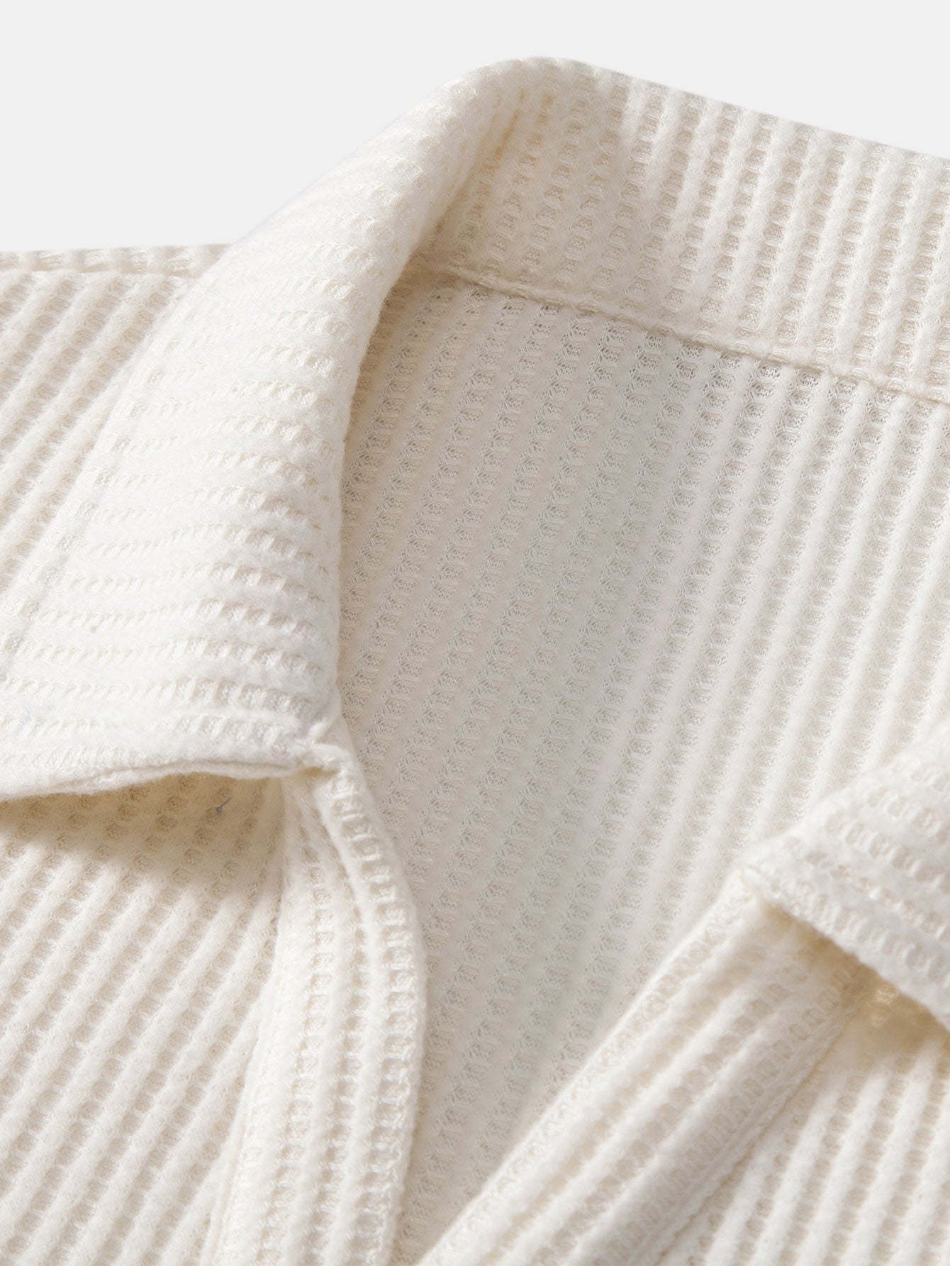 Eli | Short Sleeved Waffle V-neck Polo