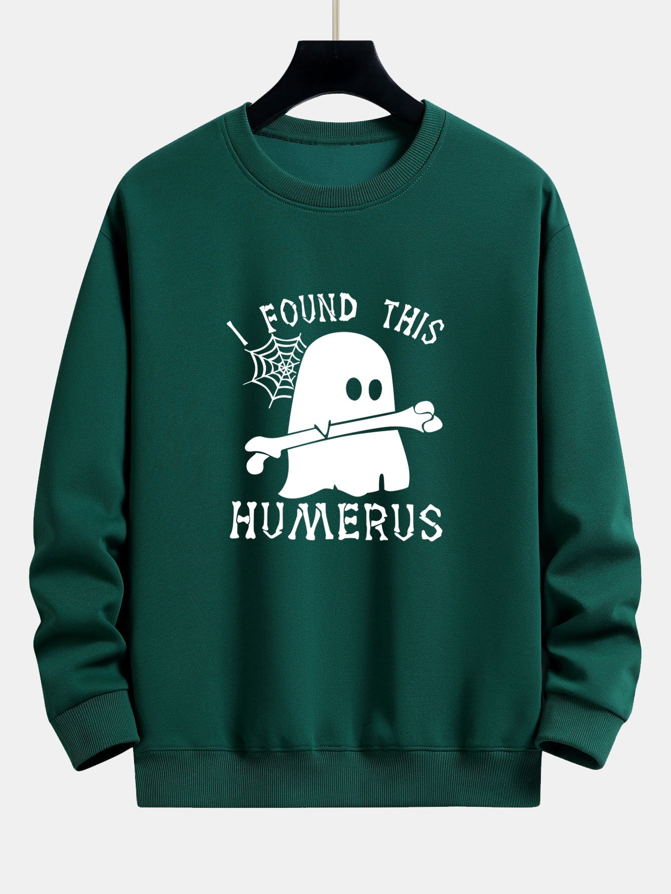 Celedonio® | Ghost Found This Humerus Print Relax Fit Sweatshirt