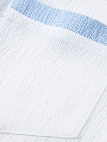Xenofonte® | Textured Contrast Cuban Shirt