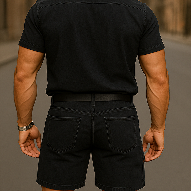 Clark | Men'S Summer Fashion Patch Casual Denim Shorts