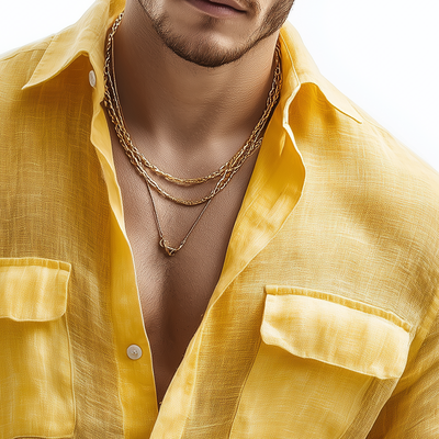 Clarence | Men'S Solid Color Linen Long Sleeve Shirt