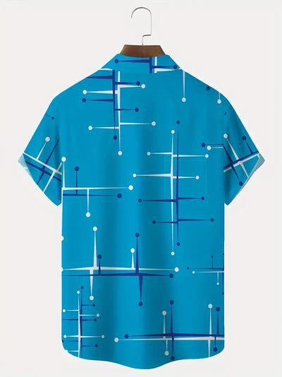 Zósimo® | Retro Graphic Print Shirt For Men