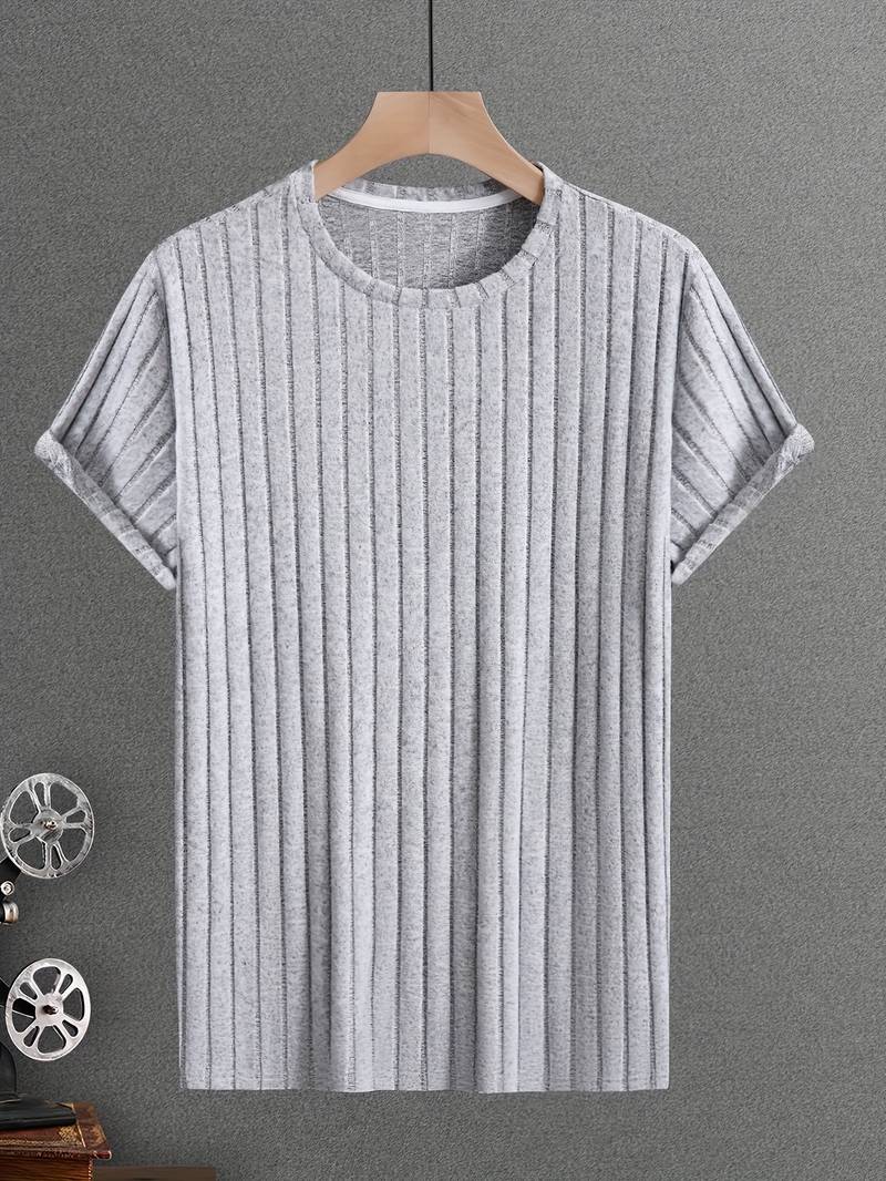 Lucero® | Ribbed Casual Short Sleeve T-Shirt