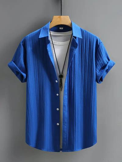 Mateo® | Classic Short Sleeve Button Down Shirt For Men