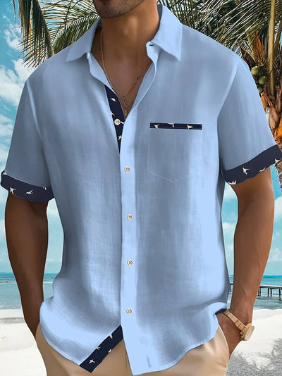 Ludwig® | Stylish, Loose, Matching Color Shirt Made Of Cotton Blend