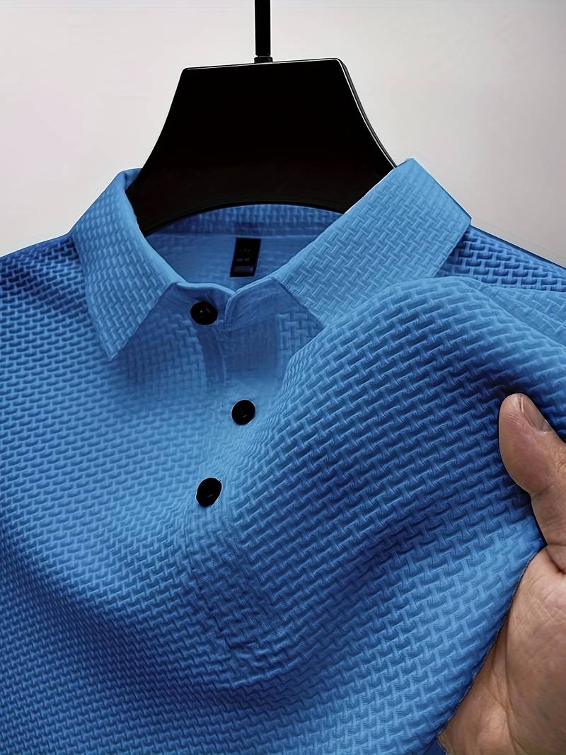 Luz® | Casual, Breathable Short-Sleeved Shirt With Half Buttons