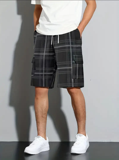 Genovevo® | Casual Checked Beach Shorts For Men