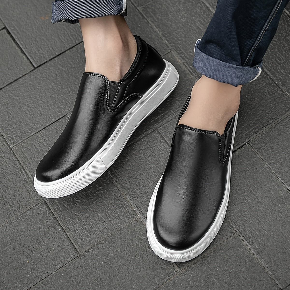 River | Casual Leather Slip-On Shoes