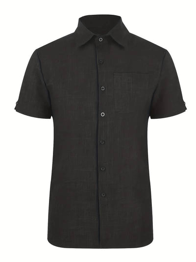 Luciana® | Plain Short Sleeve Shirt For Men