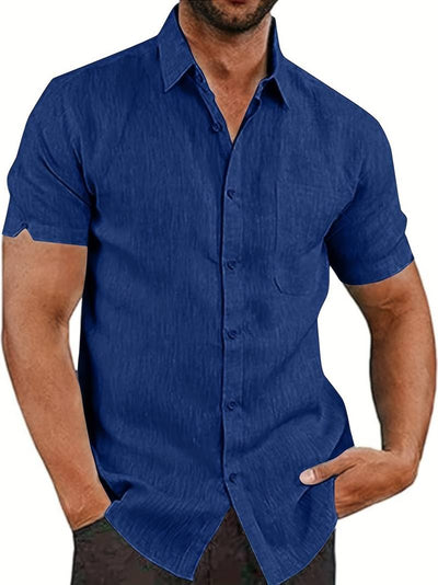 Luciana® | Plain Short Sleeve Shirt For Men