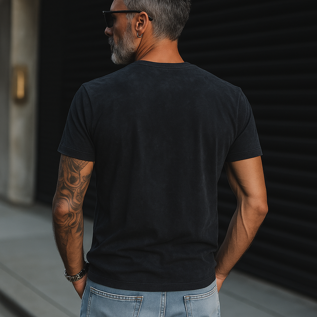 Saul | Men'S Summer Fashion Street Print Polyester Blend Short-Sleeved T-Shirt