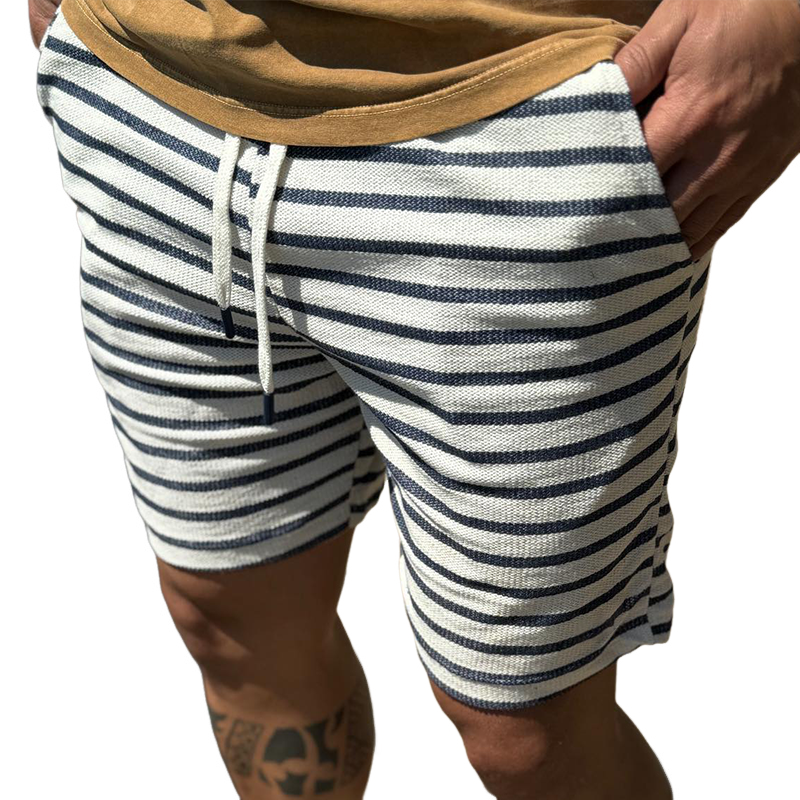 Chris | Men'S Casual Sailing Stripe Drawstring Shorts
