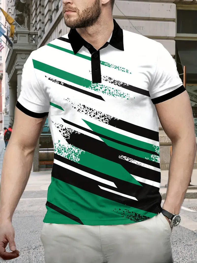 Lyla® | Stylish, Casual Button Closure With Striped Pattern