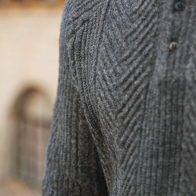 Acelin® | Men'S Autumn And Winter Casual Lapel Bottoming Sweater