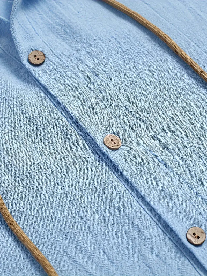 Lynea® | Casual Hooded Shirt With Buttons
