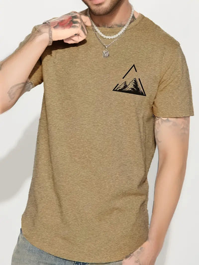 Lyn® | Stylish T-Shirt With A Mountain Pattern Print