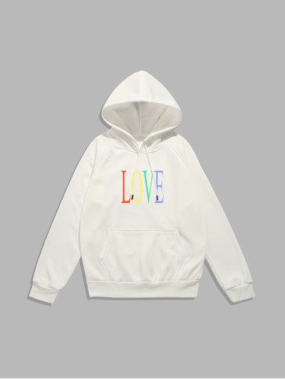 Leonidas | Colorful Love Print Hoodie