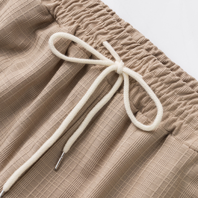 Jarrod | Men'S Textured Drawstring Solid Color Casual Pants