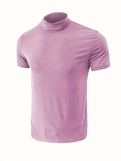 Lucian® | Casual Short Sleeve Turtleneck T-Shirt