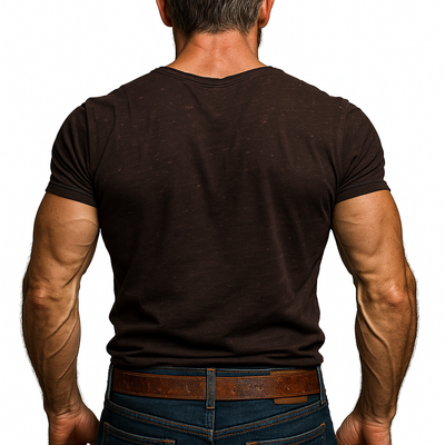 Nick | Men'S Summer Fashion Distressed Printed Polyester Blended V-Neck Short Sleeve T-Shirt