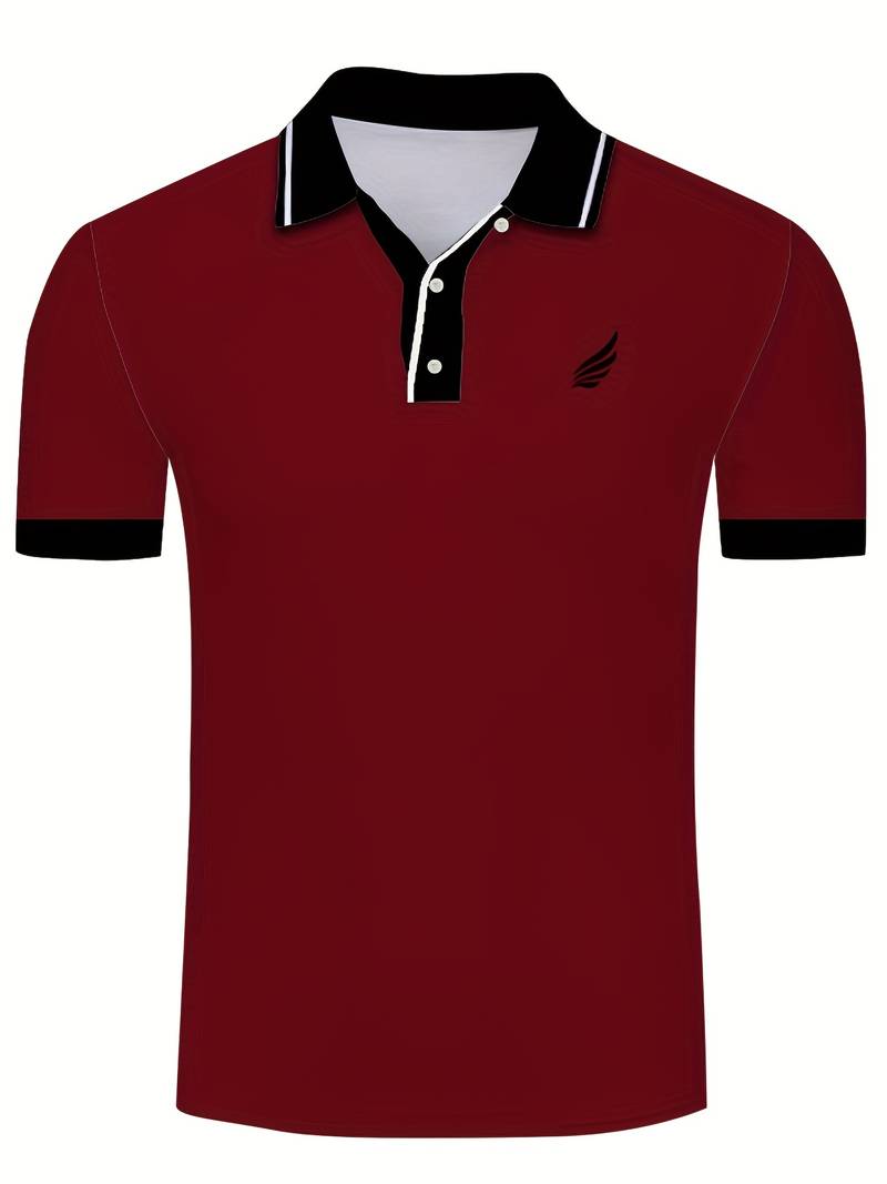 Lucila® | Casual, Plain Polo Shirt For Men