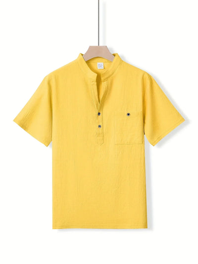 Nigel | Casual short-sleeved button-down shirt