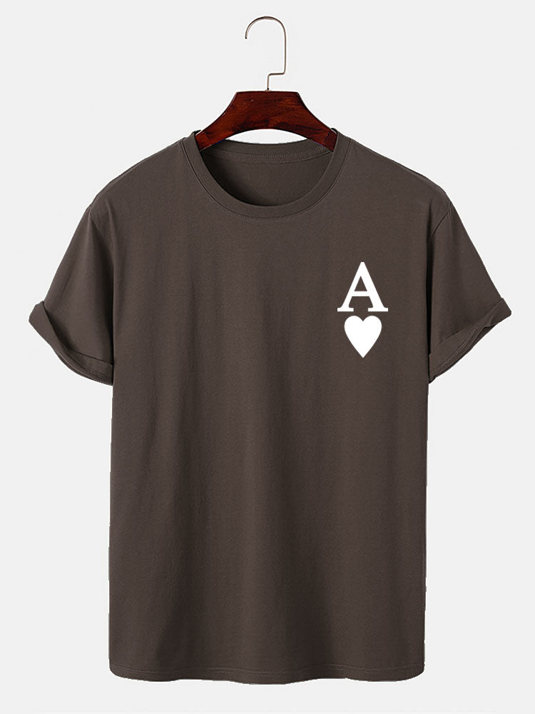 Ahimelech® | Ace of Spades Print T-Shirt