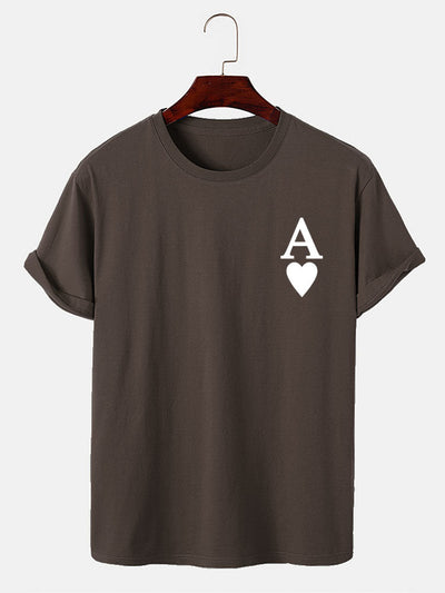 Ahimelech® | Ace of Spades Print T-Shirt