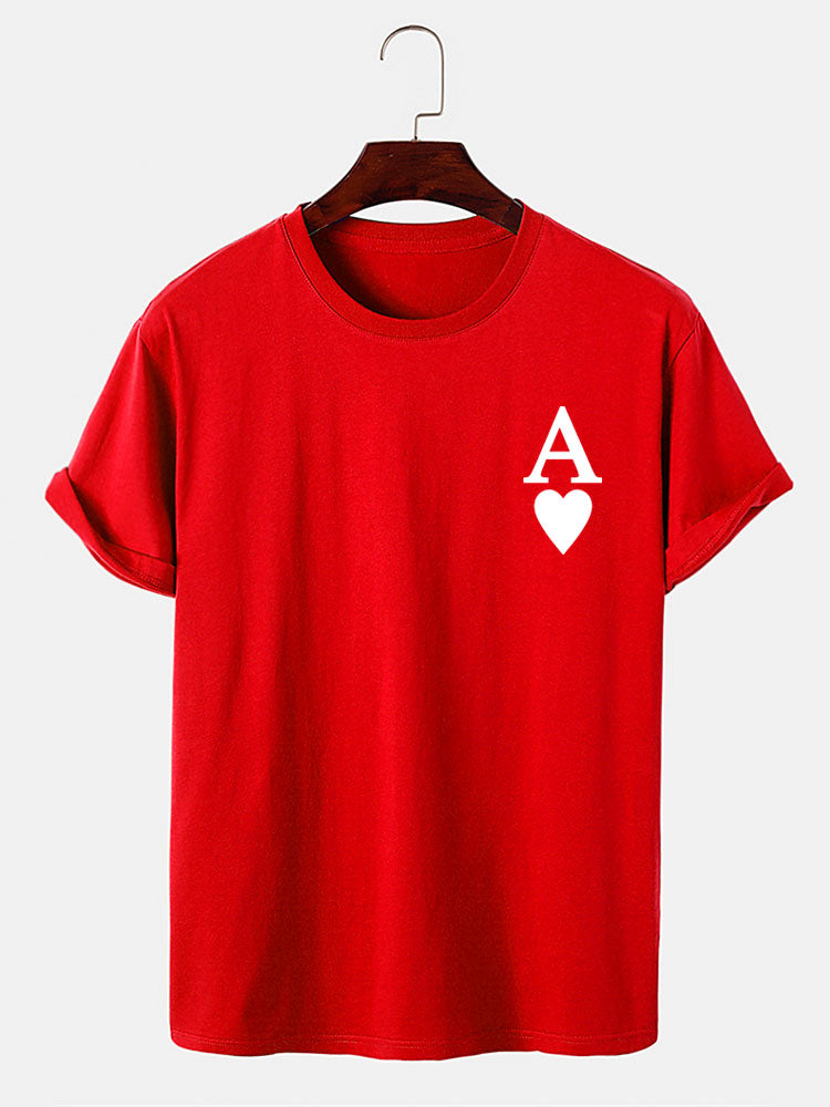 Ahimelech® | Ace of Spades Print T-Shirt