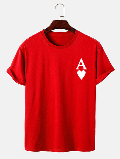 Ahimelech® | Ace of Spades Print T-Shirt