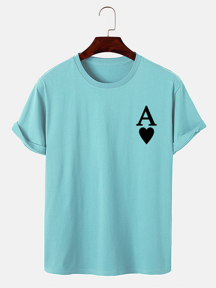 Ahimelech® | Ace of Spades Print T-Shirt