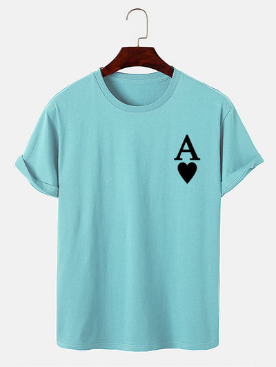 Ahimelech® | Ace of Spades Print T-Shirt