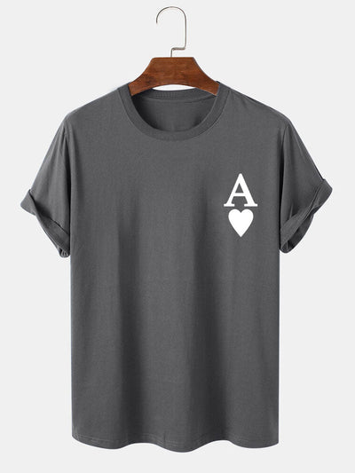 Ahimelech® | Ace of Spades Print T-Shirt