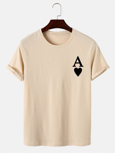 Ahimelech® | Ace of Spades Print T-Shirt