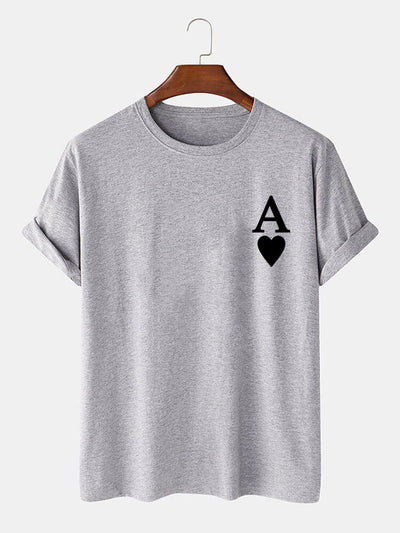 Ahimelech® | Ace of Spades Print T-Shirt