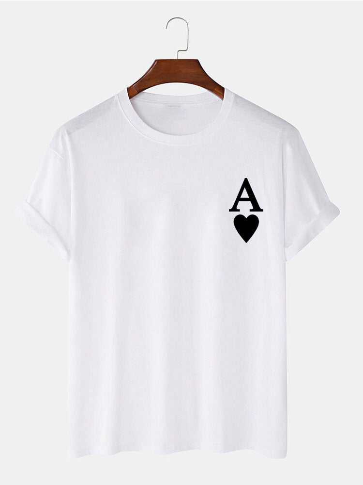 Ahimelech® | Ace of Spades Print T-Shirt