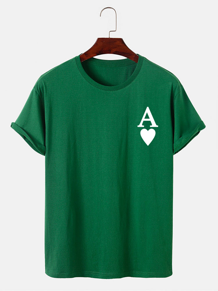 Ahimelech® | Ace of Spades Print T-Shirt