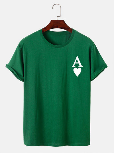 Ahimelech® | Ace of Spades Print T-Shirt