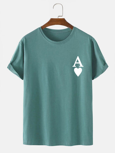 Ahimelech® | Ace of Spades Print T-Shirt